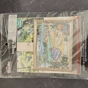 Plaid Bucilla Counted Cross Stitch Island Boat New